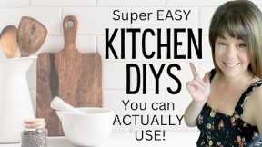 Super *Easy* kitchen DIYs you can ACTUALLY USE!! | Kitchen DIY projects