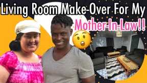 We Surprised My Mother-In-Law With A Living Room Makeover!| House Flip | Sylvia And Koree Bichanga |