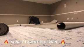 🔥 How To Install Carpet In  BIG ROOMS 🔥