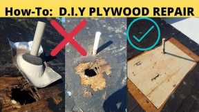 How-To Repair Damaged Roofing Plywood|Roof Repair Step by Step