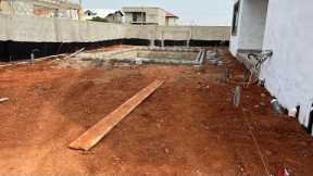 Building in Ghana | Swimming Pool Continuation and Lighting System for Landscaping |