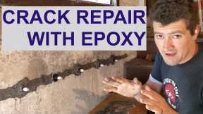 Cheap fix for foundation leaks and cracks with epoxy injection (part 1)