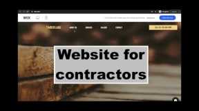 How to build a simple website as a contractor. Best Lead generation tool.