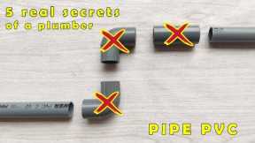 5 PVC pipe repair tricks and secrets that will take you to another level of work - Plumbing - PVC