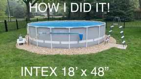 INTEX pool, setup and first impression!