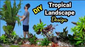 Creative Tropical Landscaping Design/DIY/From Start to Finish 2023 (Philippines)