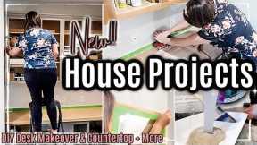 NEW HOUSE PROJECTS 2023 :: DIY Desk & Countertop Makeover,  Upgrade our Medicine Cabinet + More!
