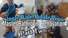 Master Bathroom Renovation Part 2 / 1996 Single Wide Mobile Home / Mobile Home Living