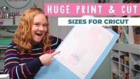 NEW Cricut Print and Cut Sizes: Make HUGE Projects