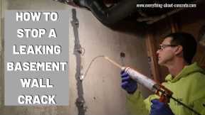 BASEMENT WALL CRACK REPAIR : HOW TO FIX LEAKS A STEP BY STEP GUIDE