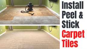 Installing Peel and Stick Carpet Tiles for Beginners + 6 Helpful Tips