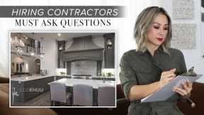 General Contractor Tips for Homeowners - MUST ASK Questions Before Hiring | Julie Khuu