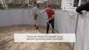 Tutorial: How to install your above-ground pool yourself
