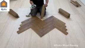 How to Install Herringbone Wood Flooring