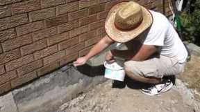 Concrete Foundation Repair Parging DIY