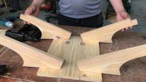DIY Woodworking Projects - The 2 in 1 Combination is Both A Gift Basket and A Small Folding Table