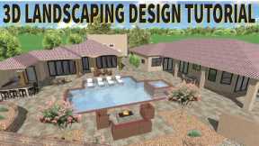 How To Design Pool and Landscaping in Realtime Landscaping Architect (Tutorial step by step)