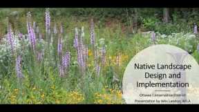 Native Landscape Design and Implementation by Wes Landon