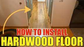 How To Install Bruce Plano Marsh Hardwood Flooring FROM Home Depot In The Hallway Step by Step DIY