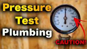 How To Pressure Test Plumbing And Hydrostatic Test Plumbing! (for plumbing inspection)