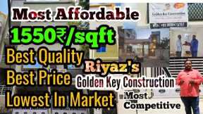 1550₹ Per sqft Low Cost House Construction Contractors In Bangalore Best Affordable Budget Friendly
