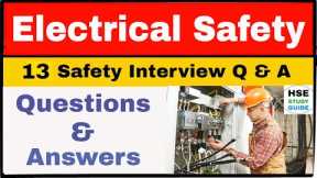 Electrical Safety interview questions & answers in hindi | Electrical interview questions & answers