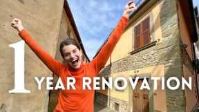 Little Italian House | 1 YEAR Renovation in 15 minutes | Then & Now