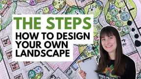 How to make a landscape design 🪴 THE STEPS 🪴 Plus DIY tips for a first time landscape design