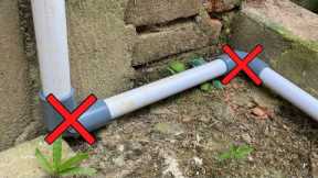 SAVE COST! An Ingenious Trick To Connect Pipes Without An Elbow That Many People Don't Know