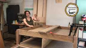 Woodworking Projects : How To Make A Coffee Table With Desk Lifts and Storage Part 1