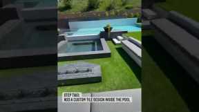 Upgrade your pool in two simple steps! ✌🏼#swimmingpool #pool #pooldesign #pooltips