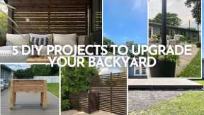 5 DIY Projects to Upgrade your Backyard