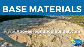 Above Ground Pool Base Materials