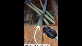 A Plumber shows how to make an emergency repair on a lead water pipe #plumbingproblems