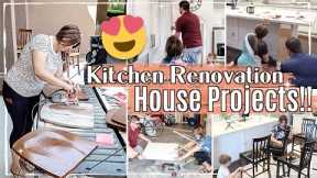 NEW HOUSE PROJECTS for our KITCHEN RENOVATION :: DIY Kitchen Island & FBMP Chair Flip + More!