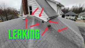 Roof leaking in valley and at pipe boot - Roof inspection