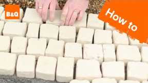 How to lay carpet stone paving