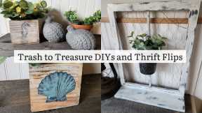 Trash to Treasure DIY Projects and Thrift Flips | Wood, Thrifted Items, and IOD Stamps