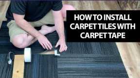 How to Install Carpet Tiles in a Basement or Office Using Carpet Tile Tape All Flooring Now