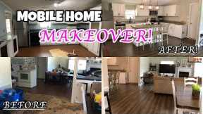 😱 MOBILE HOME MAKEOVER! // BEFORE & AFTER TRANSFORMATION // AMAZING KITCHEN REMODEL! ✨