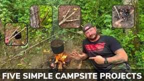 Corporals Corner Mid-Week Video #11 Five Simple Campsite Projects That You Should Know.