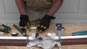 How to repair PVC pipe: The four 90's  method