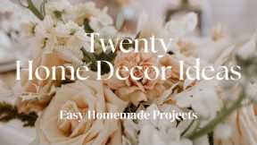 20 HOME DECOR IDEAS! EASY HOMEMADE PROJECTS