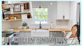 DIY KITCHEN MAKEOVER & RENOVATION FROM START TO FINISH!| +COST BREAKDOWN!! #FIXERUPPER