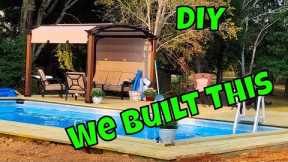 Above Ground Pool Installation In Ground Time Lapse DIY Project