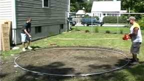 Do-It-Yourself Round Above Ground Swimming Pool Installation - 1 of 2