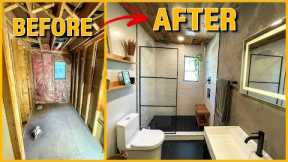 Bathroom Remodel Start to Finish | DIY Renovation Time-Lapse