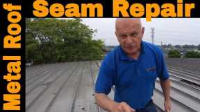 Anyone can Repair a Metal Roof Seam leak in 3 minutes DIY Turbo Poly Seal