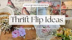 THRIFT FLIP IDEAS! BEST Decoupage & Transfermation DIY's