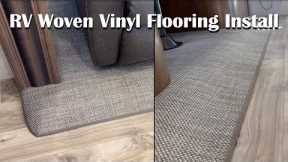 RV Slide Out Woven Vinyl Flooring Install (Carpet Replacement)  |  Easy DIY Upgrade